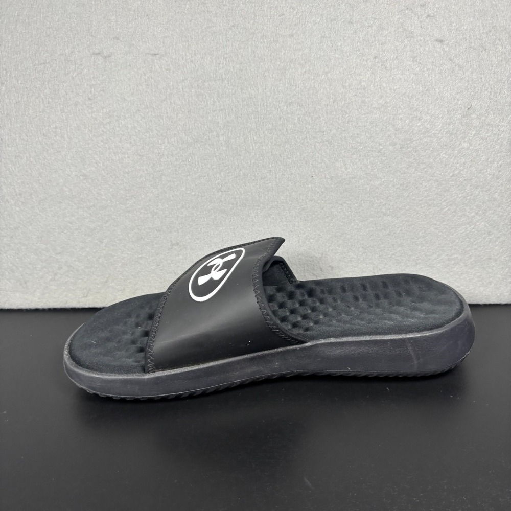 Under Armour Ignite Pro 8 Black Memory Foam Slides Mens Size 11 Slip On Shoes - Picture 11 of 11